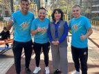 Parte del equipo junto a la subsecretaria de educación parvularia Claudia Lagos